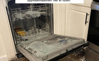 **8 ting du aldri bør legge i oppvaskmaskinen** (og hvorfor)